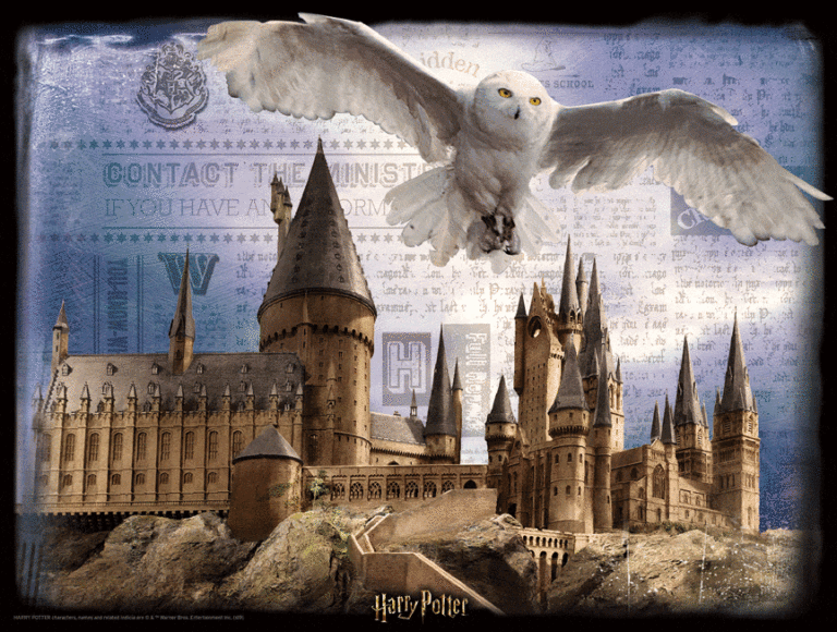 3D Puzzle Harry Potter - Bradavice a Hedvika, 500 dílků - Image 2