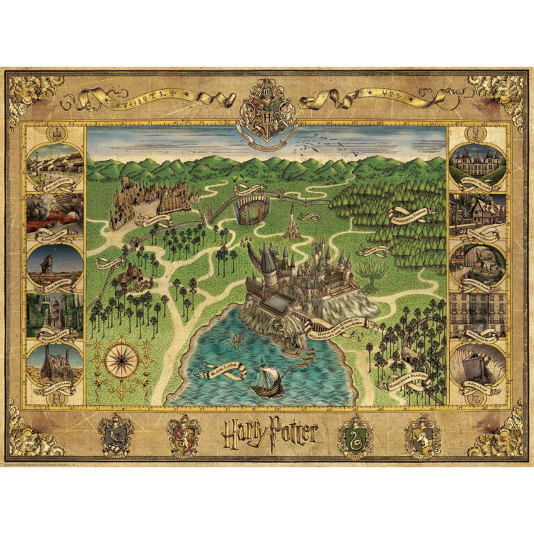 Puzzle Harry Potter - Mapa Bradavic, 1500 dílků - Image 2