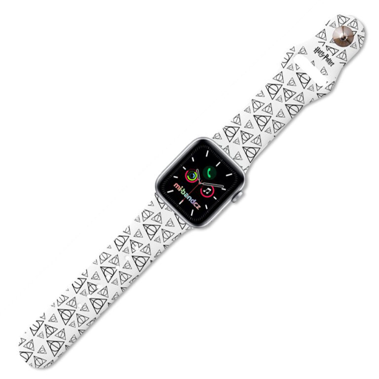 Řemínek na Apple watch Harry Potter - Relikvie smrti (bílý)